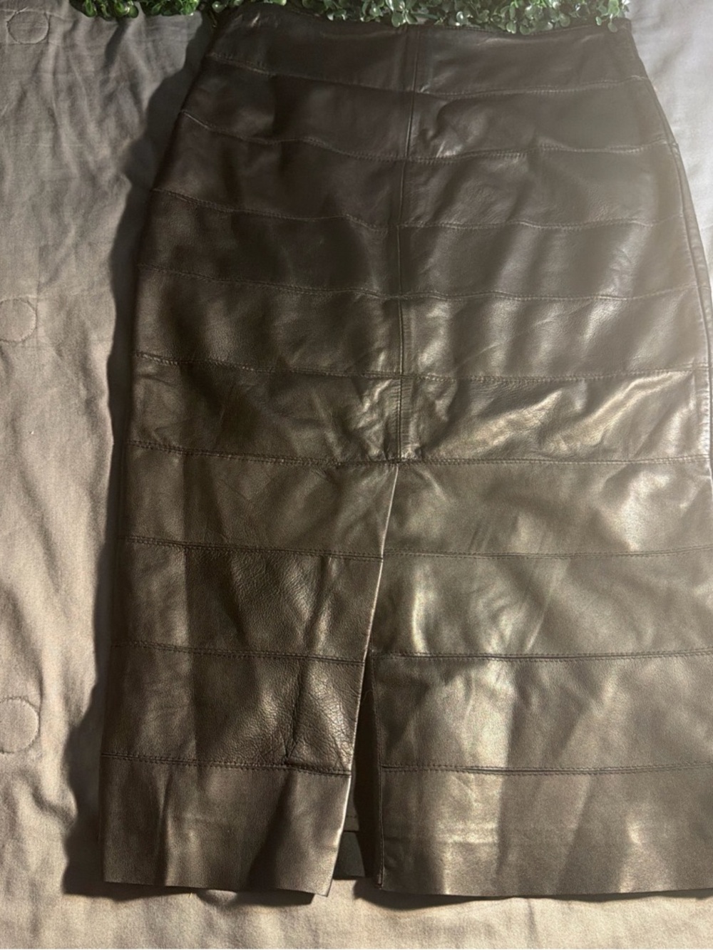 Marciano Black Leather Jacket with Smooth Paneling